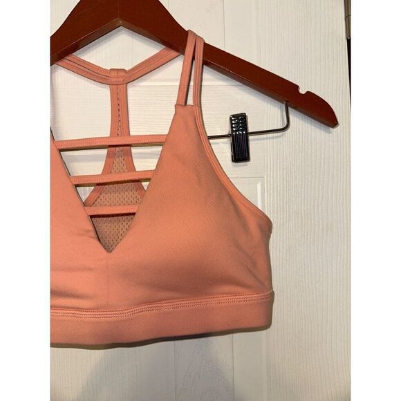 Zyia Active Peach Grid Mesh Sport Bra Size Small - Picture 6 of 12